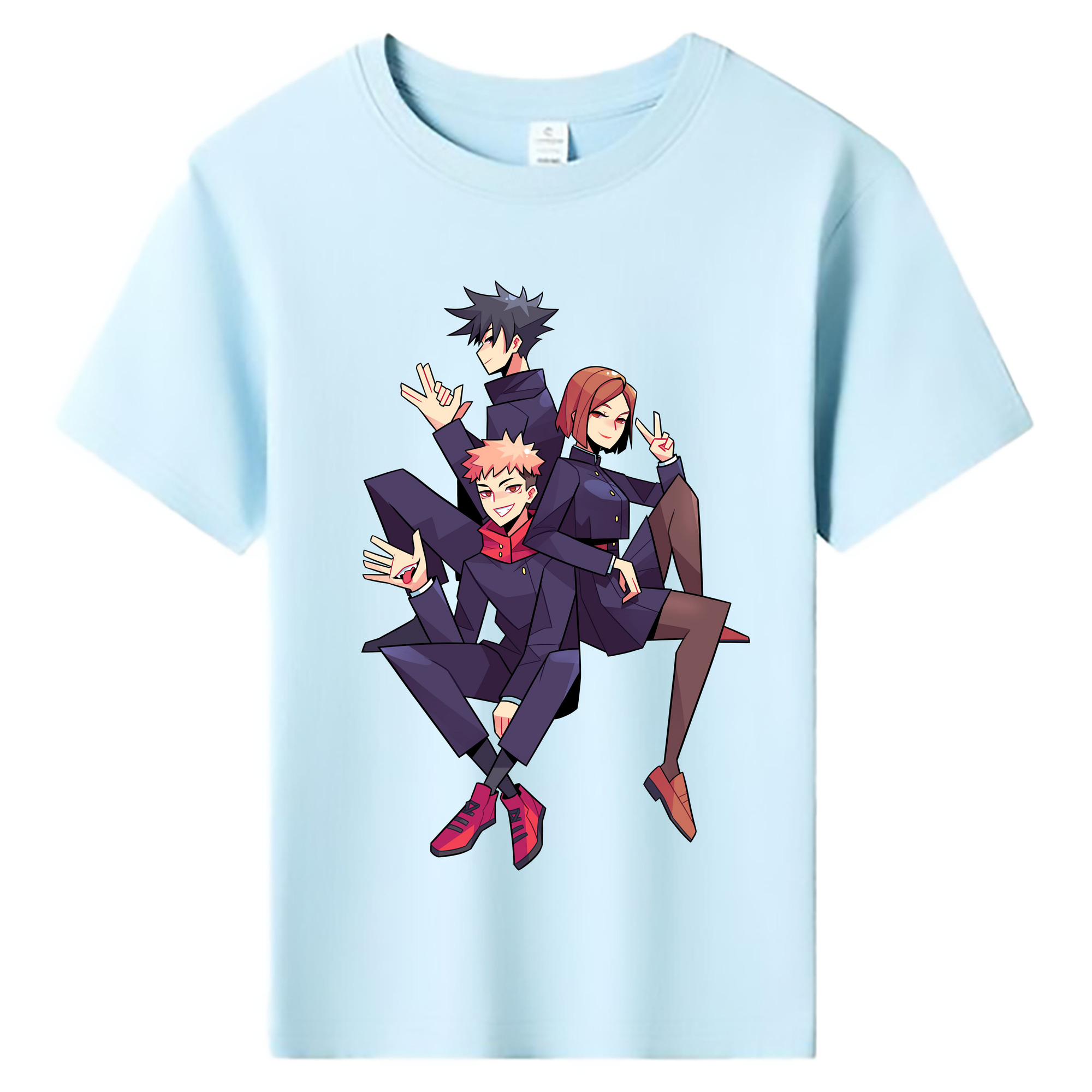 （画像用） 呪術廻戦 Jujutsu Kaisen 綿100％キッズTシャツ（フロントプリント）